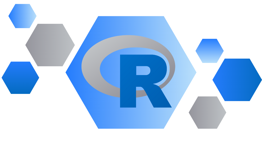 The logo of the R Language